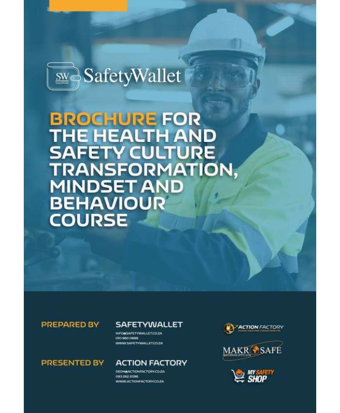 Brochure for the Health and Safety Culture Transformation Mindset and Behaviour Course