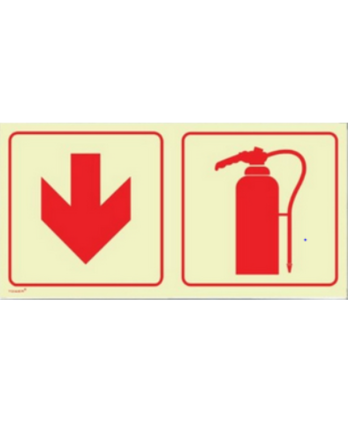 Fire Extinguisher and Red Arrow Direction in Frame (combined)