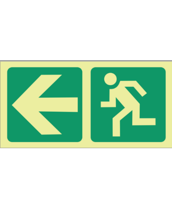 Running Man Left and Green Arrow Direction in Frame (combined)