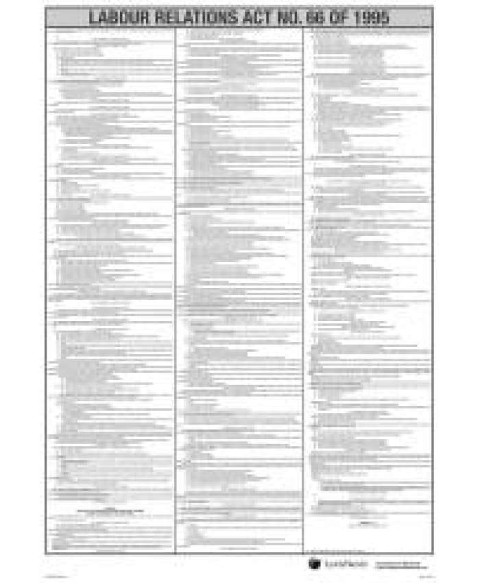 Labour Relations Act No. 66 of 1995 Poster