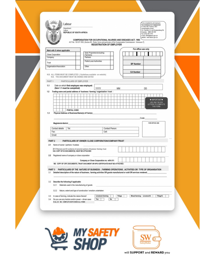 Workmens Compensation Registration Form