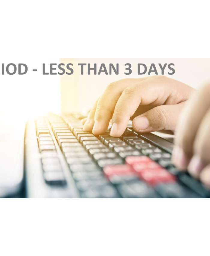 Reporting and Capturing of an IOD - Less than 3 Days