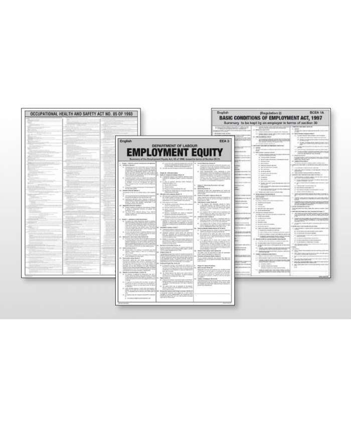 Poster Pack - 4 Legal Posters and OHS Book
