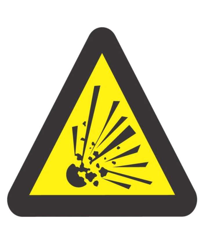 Explosion Hazard Warning - WW3 - ABS - 290