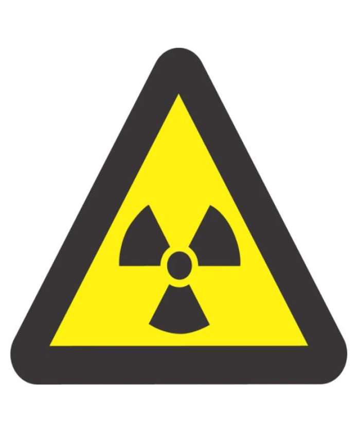 Ionising Radiation Warning - WW6 - ABS - 290