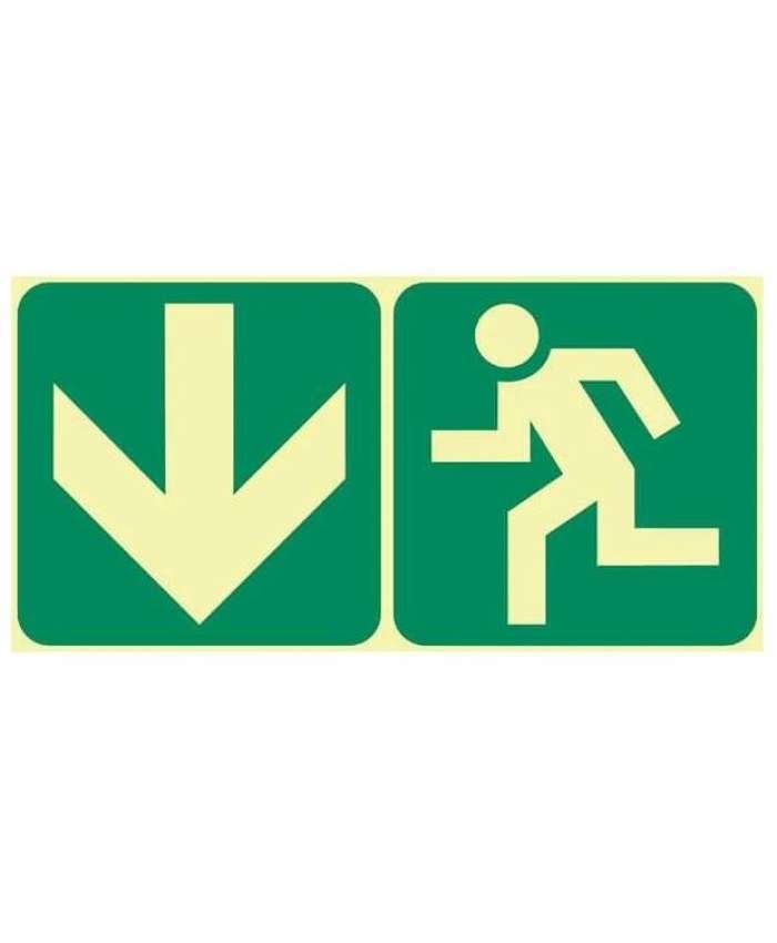 Running Man Left & Down Arrow - GP18 - PHT - 380