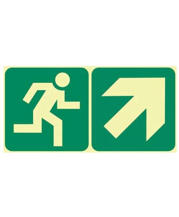 Running Man Right & Diagonal Up Arrow - GP20 - PHT - 380