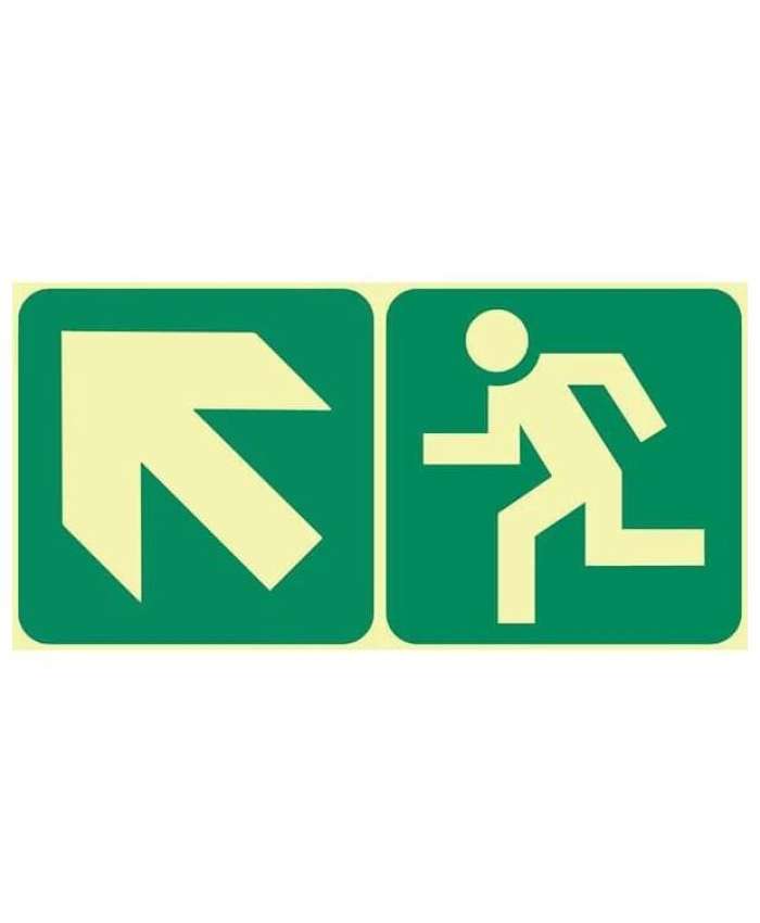 Running Man Left & Diagonal Up Arrow - GP21 - PHT - 380