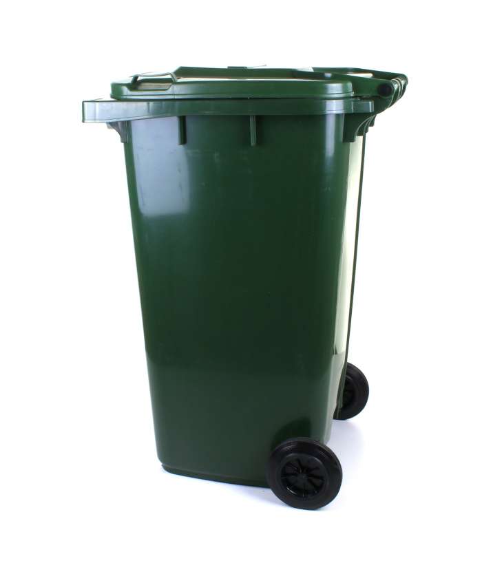 240L Wheelie Bin - Dark Green
