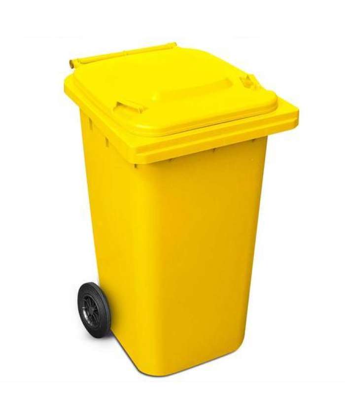 240L Wheelie Bin - Yellow